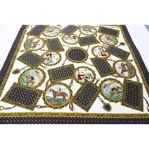 J G Hook Equestrian 34 x 34 Large Square Scarf Horses English Hunter Jumper